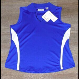 New $70 EP Pro Tour Tech Small Cobalt Blue Sleeveless Athletic Top Golf Tennis